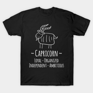 Capricorn Zodiac Sign T-Shirt